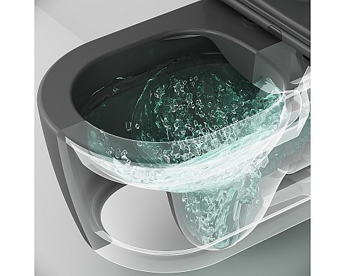 Унитаз AM.PM Func FlashClean C8F1700MBSC подвесной Черный матовый с сиденьем Микролифт