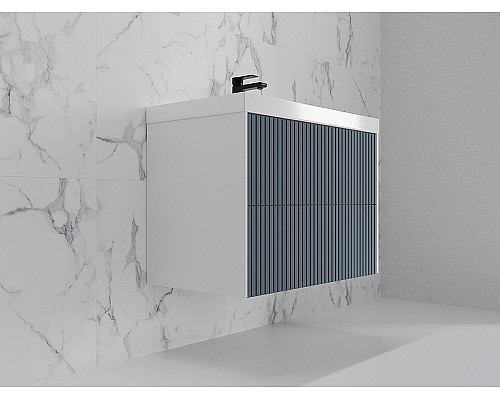 Тумба под раковину Style Line Стокгольм 70 ЛС-00002312 подвесная Графит софт