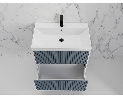 Тумба под раковину Style Line Стокгольм 70 ЛС-00002312 подвесная Графит софт