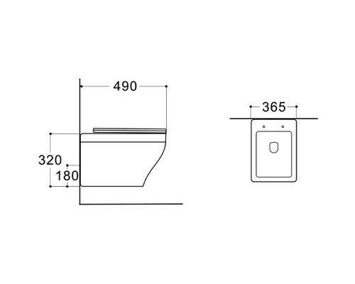 Унитаз Aquatek Амадео AQ1180-00 подвесной с сиденьем Микролифт