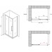 Душевой уголок Abber Schwarzer Diamant 170x60 профиль Черный стекло прозрачное