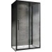 Душевой уголок Abber Schwarzer Diamant 160x60 профиль Черный стекло прозрачное