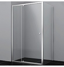 Душевой уголок WasserKRAFT Aula 110х90 11P15 профиль Хром стекло прозрачное