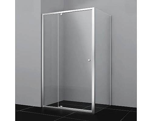 Душевой уголок WasserKRAFT Aula 110х90 11P15 профиль Хром стекло прозрачное