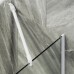 Шторка на ванну Maybah Glass 300x1400 в узком профиле Белый стекло сатиновое