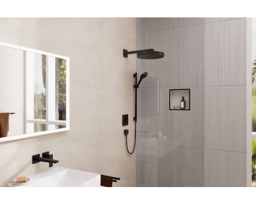 Кронштейн для верхнего душа Hansgrohe Square Черный матовый
