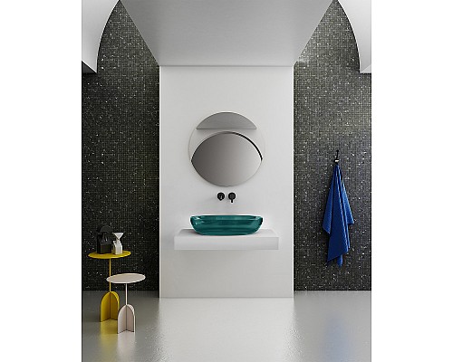 Раковина-чаша Abber Kristall 60 AT2801Aquamarin Бирюзовая