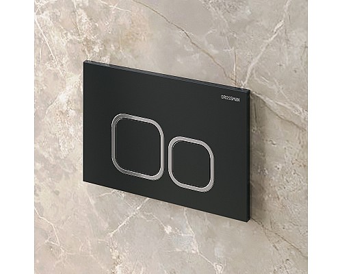 Клавиша смыва Grossman Cosmo 700.K31.02.210.210 Черная матовая