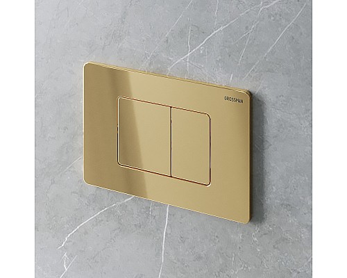 Клавиша смыва Grossman Classic 700.K31.04.30M.30M Золото глянцевое