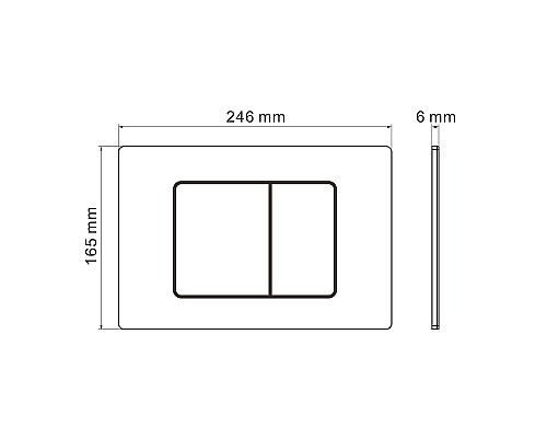 Клавиша смыва Grossman Classic 700.K31.04.30M.30M Золото глянцевое
