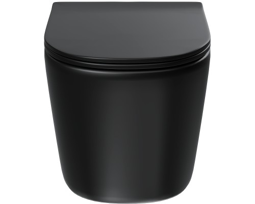 Унитаз Grossman Tornado GR-4477BMSQ подвесной Черный матовый с сиденьем Микролифт