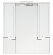 Зеркало со шкафом Corozo Мирра 75/С SD-00001516 с подсветкой Белое с механическим выключателем