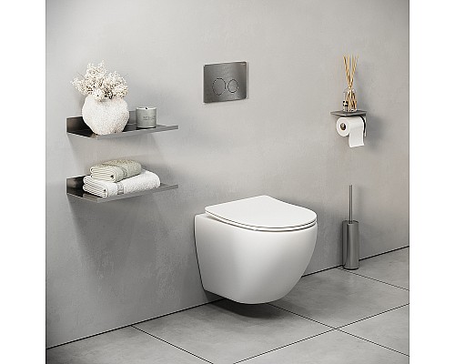 Клавиша смыва Grossman Style 700.K31.05.42M.42M Графит сатиновый