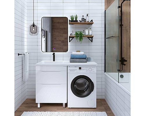 Раковина Grossman Madera Камилла 120 L 1101003 на стиральную машину Белая