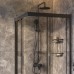 Комплект душевого уголка с душевой системой и аксессуарами AM.PM Gem 90x90 WK90EO профиль Черный матовый стекло прозрачное