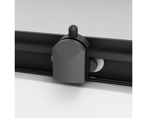 Комплект душевого уголка с душевой системой и аксессуарами AM.PM Gem 90x90 WK90EO профиль Черный матовый стекло прозрачное