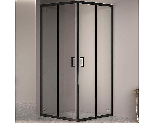 Душевой уголок RGW Passage PA-030B 90x90 3508103099-14 профиль Черный стекло прозрачное