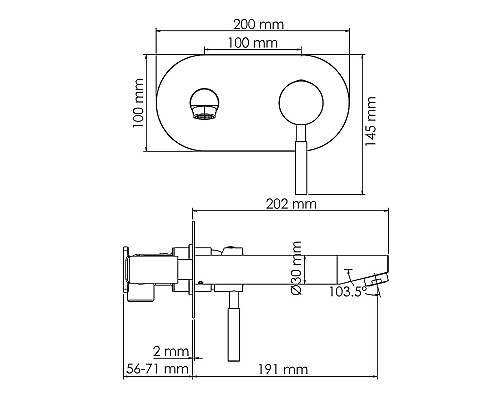 Смеситель для раковины WasserKRAFT Wern 4230 Никель