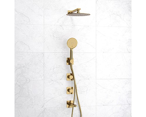 Душевая система WasserKRAFT Ems A7651.304.305.183.208.280.197.207 Золото глянцевое