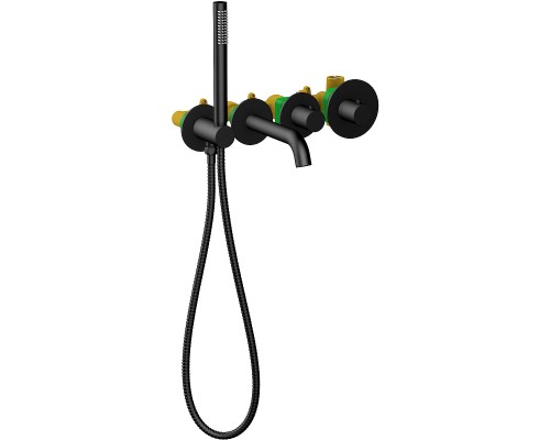 Смеситель для ванны Timo Saona 2324/03YSM с термостатом Черный матовый