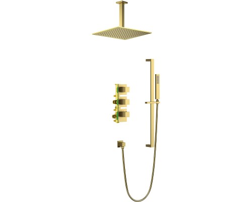 Душевая система Timo Selene SX-2229/17SM с термостатом Золото матовое