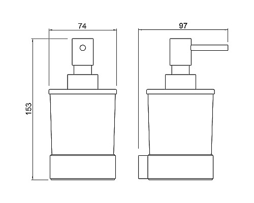 Дозатор для жидкого мыла Timo Selene 14039/03 Черный матовый