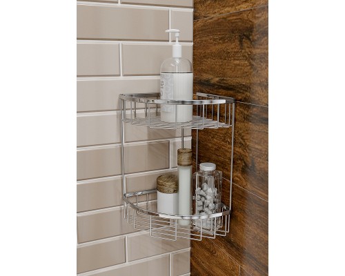 Полка корзина Timo Saona 13082/00 угловая Хром