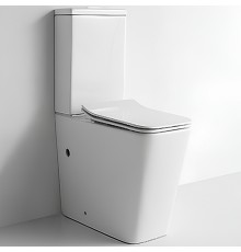 Унитаз компакт CeramaLux с бачком и сиденьем Микролифт