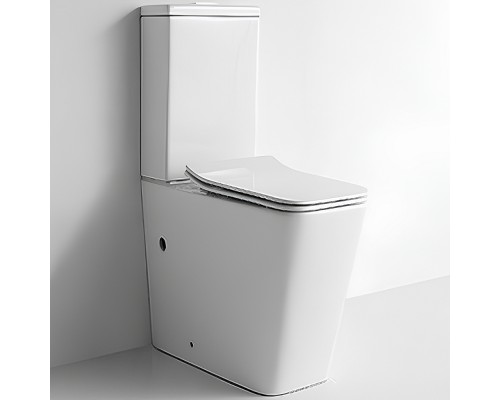 Унитаз компакт CeramaLux TR2170 с бачком и сиденьем Микролифт