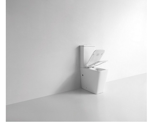 Унитаз компакт CeramaLux TR2170 с бачком и сиденьем Микролифт