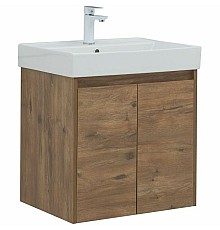 Тумба с раковиной Aquanet Nova Lite 60 302525 подвесная Дуб рустикальный