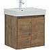 Тумба с раковиной Aquanet Nova Lite 60 302525 подвесная Дуб рустикальный