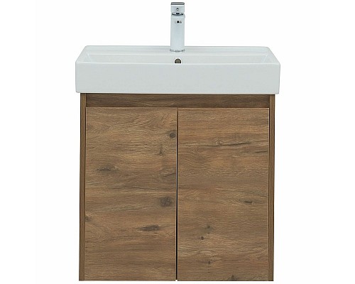 Тумба с раковиной Aquanet Nova Lite 60 302525 подвесная Дуб рустикальный