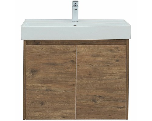 Тумба с раковиной Aquanet Nova Lite 75 302528 подвесная Дуб рустикальный