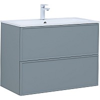 Тумба под раковину Aquanet Арт 90 313276 подвесная Мисти грин