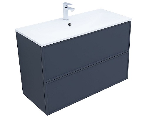 Тумба под раковину Aquanet Арт 100 313267 подвесная Маренго