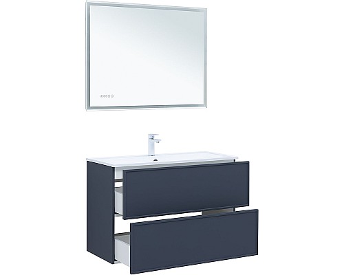 Тумба под раковину Aquanet Арт 100 313267 подвесная Маренго