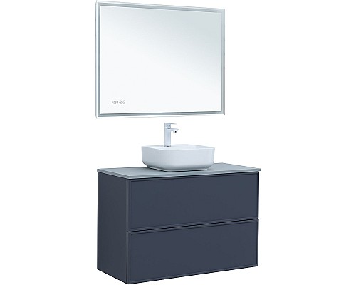 Тумба под раковину Aquanet Арт 100 313267 подвесная Маренго