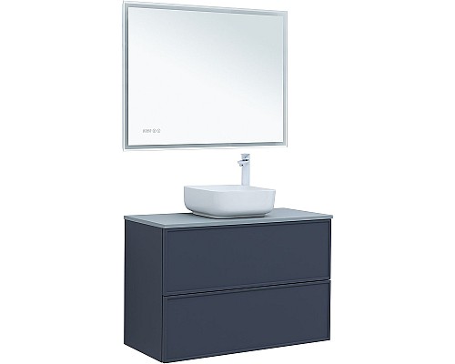 Тумба под раковину Aquanet Арт 100 313267 подвесная Маренго