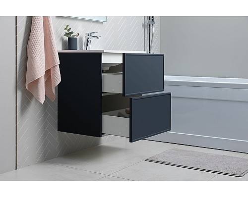 Тумба под раковину Aquanet Арт 100 313267 подвесная Маренго