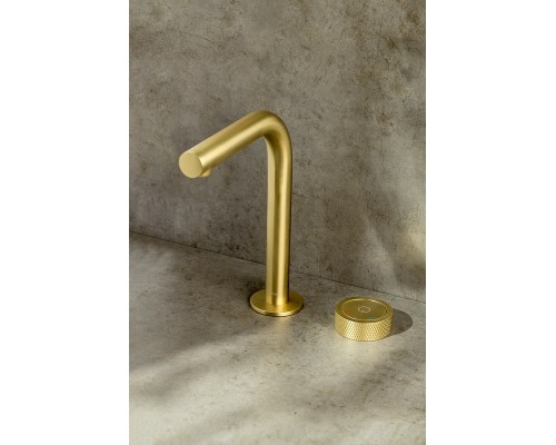 Смеситель для раковины Boheme Tech 158-MG Золото матовое