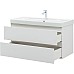 Тумба с раковиной Aquanet Вега 100 328002 подвесная Белый глянец