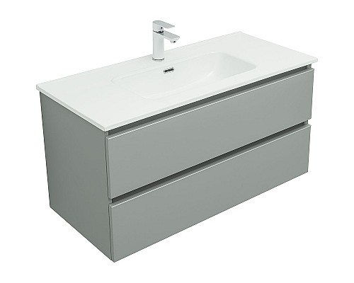 Тумба под раковину Aquanet Вега 100 329599 подвесная Мисти грин