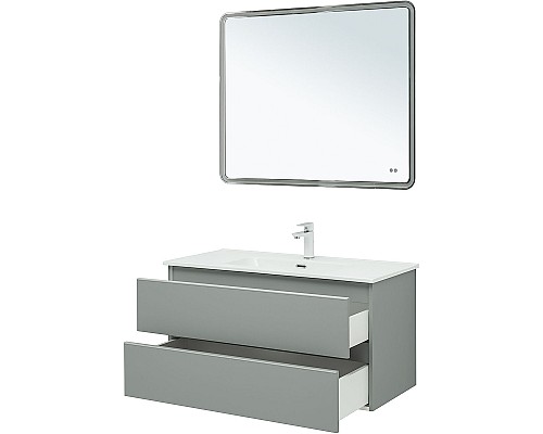 Тумба под раковину Aquanet Вега 100 329599 подвесная Мисти грин