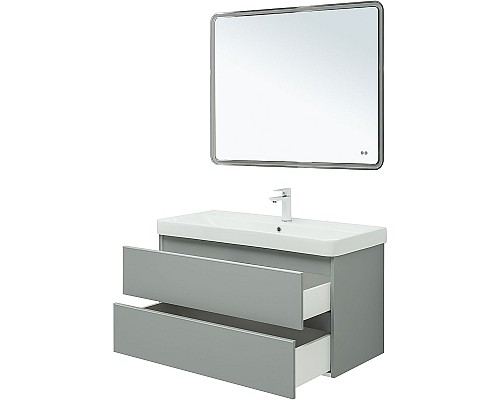 Тумба под раковину Aquanet Вега 100 329599 подвесная Мисти грин