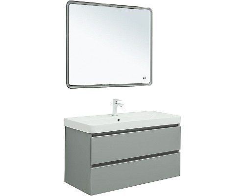 Тумба под раковину Aquanet Вега 100 329599 подвесная Мисти грин