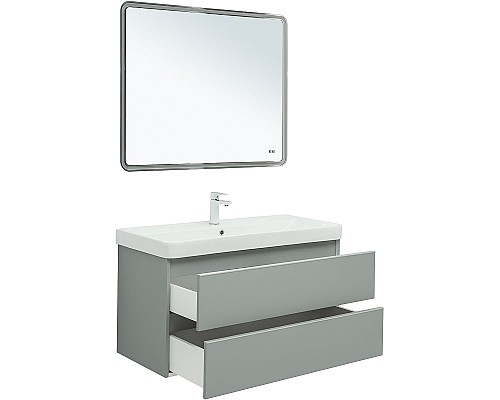 Тумба под раковину Aquanet Вега 100 329599 подвесная Мисти грин