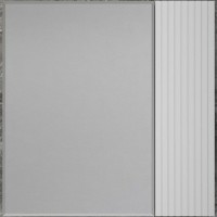 Зеркальный шкаф Style Line Стокгольм 70 ЛС-00002322 Белый рифленый софт