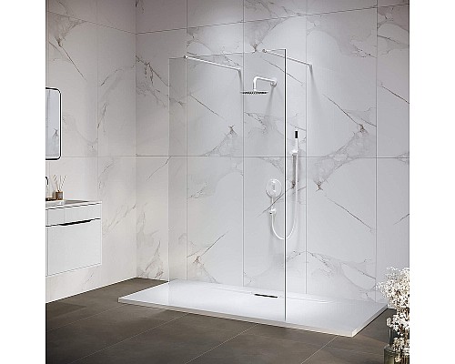 Душевая перегородка RGW Walk In WA-016-W 140 35101614-15 профиль Белый стекло прозрачное