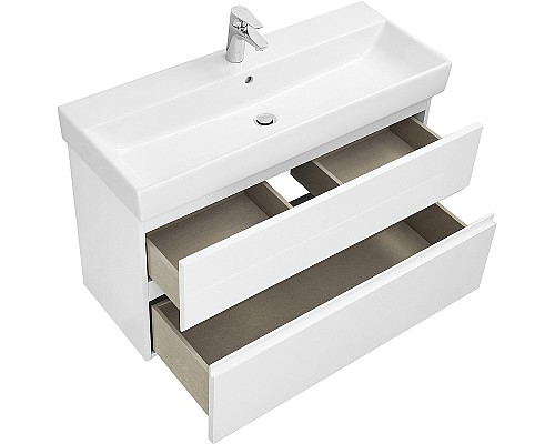 Тумба под раковину Roca Oleta 100 A857641501 подвесная Белая матовая